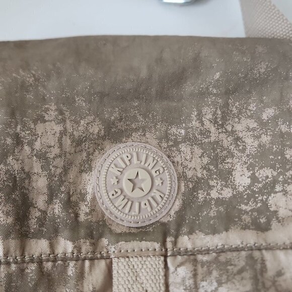 KIPLING | Monkey messenger bag crossbody canvas metallic brown - Picture 3 of 5